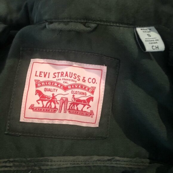 LEVI'S Mock-Neck Army Green Utility Jacket - Picture 8 of 11